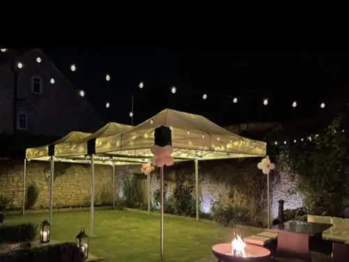 9m x 4.5m Gazebo Hire for a Summer BBQ – Bawtry, Doncaster: Swipe To View More Images
